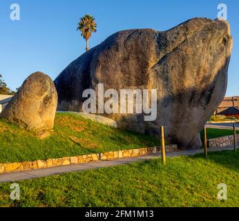 Dog Rock a granite boulder which resembles the head of a dog located on ...