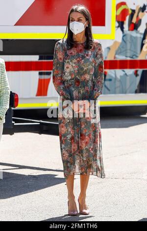 Madrid, Spain. 05th May, 2021. **NO SPAIN** Queen Letizia of Spain attends World Red Cross and Red Crescent Day 2021 at Spanish Red Cross Teaching Centre on May 5, 2021 in Pozuelo de Alarcon, Spain. Credit: Jimmy Olsen/Media Punch/Alamy Live News Stock Photo
