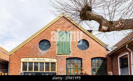 Scenics village Oudeschans in Groningen, The Netherlands Stock Photo