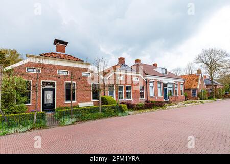 Scenics village Oudeschans in Groningen, The Netherlands Stock Photo