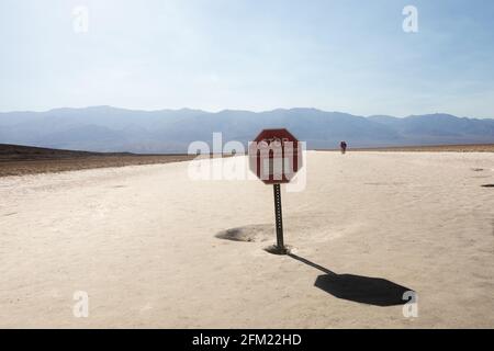 Death Valley - Extreme hot danger Stock Photo