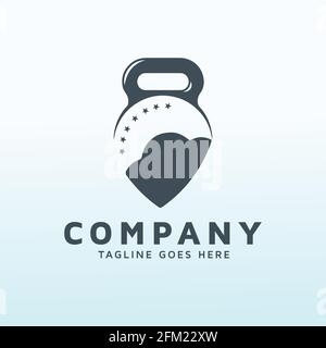 cloud based cyber security fitness logo vector design template Stock Vector