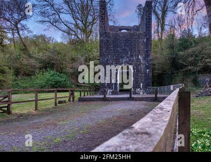 Stepaside Ironworks and Colliery, Stepaside, Pleasant Valley, near Saundersfoot, Pembrokeshire, Wales. Stock Photo