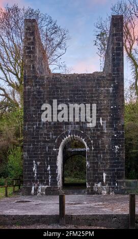 Stepaside Ironworks and Colliery, Stepaside, Pleasant Valley, near Saundersfoot, Pembrokeshire, Wales. Stock Photo