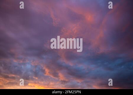 Sunset sky background Stock Photo