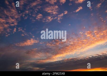 Sunset sky background Stock Photo