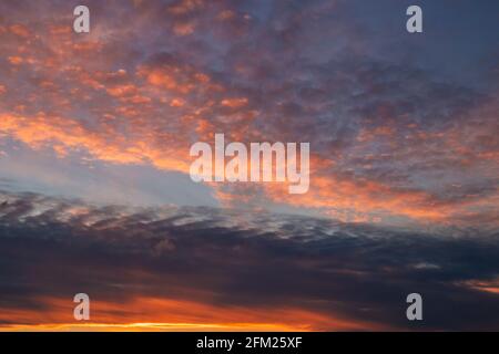 Sunset sky background Stock Photo