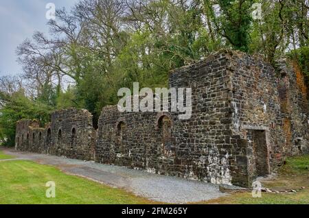 Stepaside Ironworks and Colliery, Stepaside, Pleasant Valley, near Saundersfoot, Pembrokeshire, Wales. Stock Photo