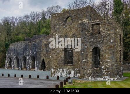 Stepaside Ironworks and Colliery, Stepaside, Pleasant Valley, near Saundersfoot, Pembrokeshire, Wales. Stock Photo