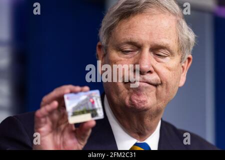 Washington, United States. 05th May, 2021. Agriculture Secretary Tom Vilsack speaks to the media about food and nutrition security in the White House Press briefing Room in Washington, DC, USA, 05 May 2021. Credit: Sipa USA/Alamy Live News Stock Photo