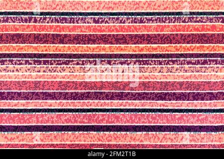 seamless texture of abstract striped pink floor synthetic carpet surface Stock Photo