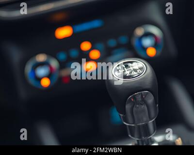 6 gears speed changer close up Stock Photo