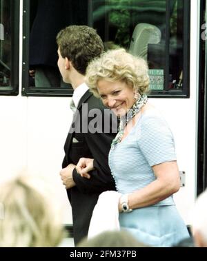 Princess Michael of Kent at the Royal Wedding June 1999with her son Lord Frederick Windsor of Prince Edward and Sophie Rhys-Jones following their wedding in St Georges Chapel, Windsor Castle June 19. Queen Elizabeth's youngest son and his bride toured the streets of Windsor following their wedding in a horse-drawn carriage Stock Photo