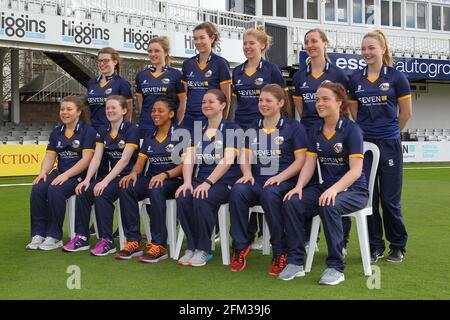 Essex CCC Women's team photo during the Essex CCC Press Day at the Essex County Ground on 7th April 2016