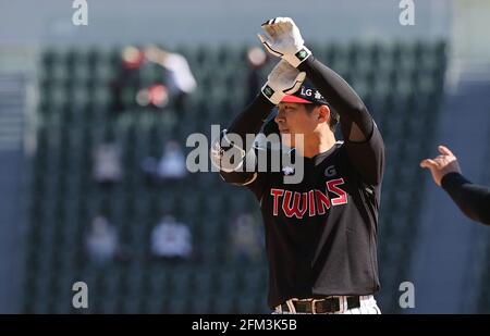 23rd June, 2021. LG Twins' Kim Hyun-soo Kim Hyun-soo of the LG