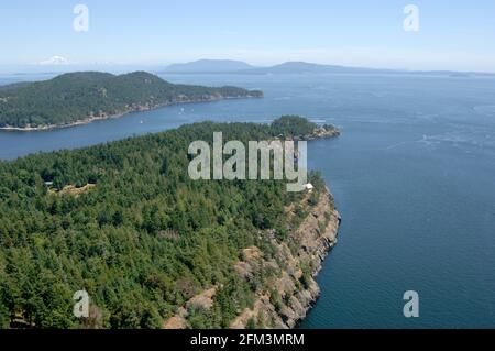Trincomali, North Pender Island, BC. Aerial photographs of the Southern Gulf Islands. British Columbia, Canada. Stock Photo