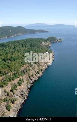 Trincomali, North Pender Island, BC. Aerial photographs of the Southern Gulf Islands. British Columbia, Canada. Stock Photo