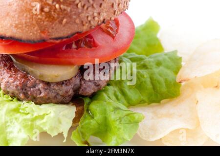 sirloin hamburger stock photo Stock Photo