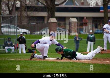 Baseball scoreboard at Cretin Durham Hall High School Shrode Field  recognizing athletes Joe Mauer and Paul Molitor. St Paul Minnesota MN USA  Stock Photo - Alamy