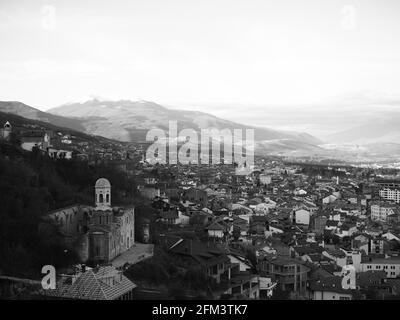 A viewpoint of Prizren from the castle in Kosova Stock Photo