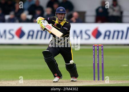 Phil Mustard in batting action for Gloucestershire during Essex Eagles vs Gloucestershire, Royal London One-Day Cup Cricket at The Cloudfm County Grou Stock Photo