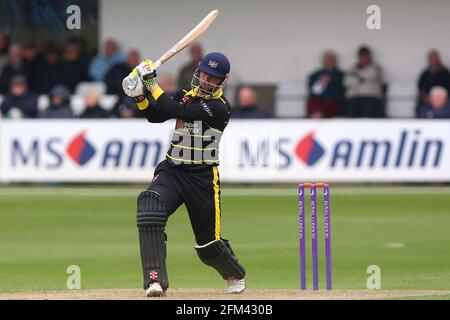 Phil Mustard in batting action for Gloucestershire during Essex Eagles vs Gloucestershire, Royal London One-Day Cup Cricket at The Cloudfm County Grou Stock Photo