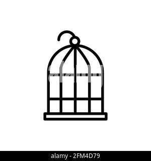 Bird Cage Icon Conceptual Vector Illustration Design eps10 Stock Vector