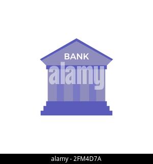 Bank Conceptual Color Icon Vector Design Illustration eps10 Stock Vector