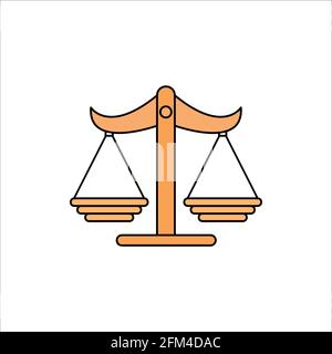 Balance Scale Icon Conceptual Vector Illustration Design eps10 Stock Vector
