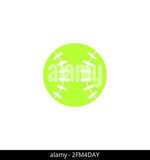 Baseball Icon Colour Conceptual Vector Design eps10 Stock Vector