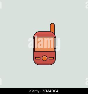 Old Phone Vector Icon Concept Design eps10 Stock Vector