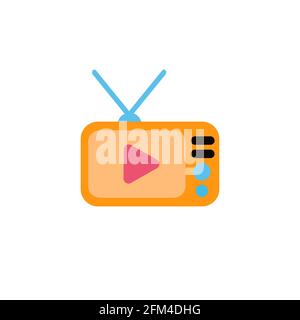 Television Conceptual Icon Vector Design eps10 Stock Vector
