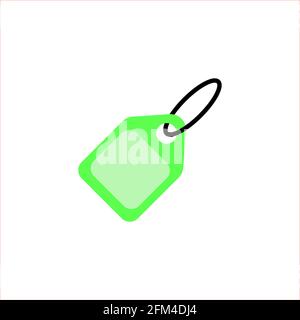 Green Tag Label Conceptual Icon Vector Illustration Design eps10 Stock Vector