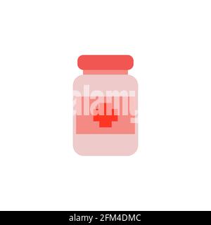 Medicine Bottle Icon Vector Conceptual Design eps10 Stock Vector
