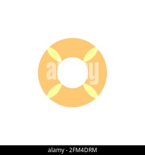 SImple Lifebuoy Conceptual Vector Icon Design Illustration eps10 Stock Vector