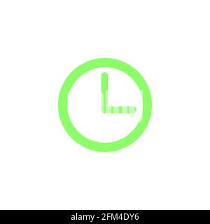 Simple Concept Clock Icon Vector Design eps10 Stock Vector