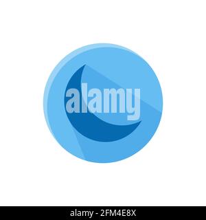 Sleep Moon Conceptual Icon Vector Design Illustration eps10 Stock Vector