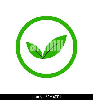 Leaves Icon Logo Vector Conceptual Design Illustration eps10 Stock Vector