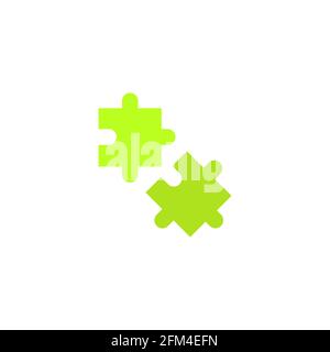 Puzzle Pieces Colour Conceptual Icon Design eps10 Stock Vector