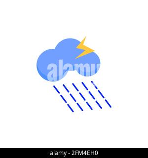Storm Weather Conceptual Icon Vector Illustration eps10 Stock Vector