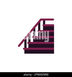 Stairs Icon Vector Illustration Design Concept eps10 Stock Vector