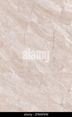 beige color stone texture polished finish with cross veins high resolution marble design Stock Photo