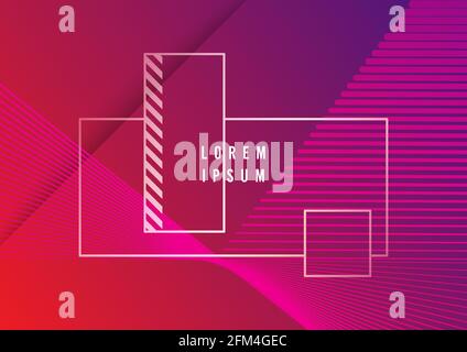 Minimal geometric background. Dynamic shapes composition. Eps10 vector. Stock Vector