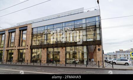 Kazan, Russia - June 10, 2018: Building of Mercedes-Benz car selling and service center Stock Photo