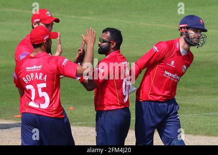 Ashar Zaidi of Essex is his number 99 shirt during Essex Eagles vs