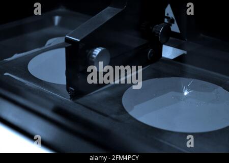 Working chamber Laser sintering machine for metal Stock Photo
