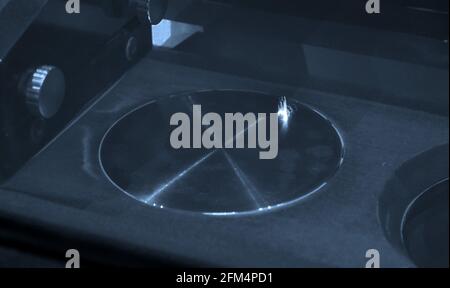 Working chamber Laser sintering machine for metal Stock Photo