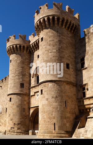 Greece, Rhodes, Rhodes Town, Palace of the Grand Master of the Knights  Stock Photo - Alamy