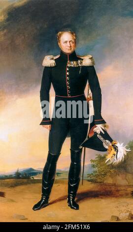 Alexander I (1777-1825), Emperor of Russia (1801-1825), portrait painting by George Dawe, 1826 Stock Photo