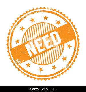 Needa Text Sign WE NEED YOU text written on orange dash stamp sign Stock Photo - Alamy